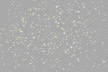 Wall Mural - Beautifully scattered small particles on a artificial transparent background. Vector illustration. Shimmering Dust.