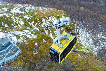 Canvas Print - Cable Car in Tromso - Norway