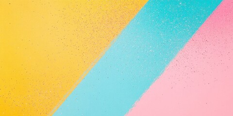 Poster - Bright and colorful banner featuring glitter clusters with contrasting bright colors and clean shadows for festive occasions