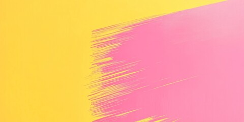 Poster - Brightly colored banner featuring dynamic brush strokes with an empty center space ideal for designs or text