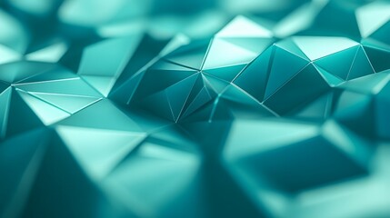 Poster - Abstract teal geometric background