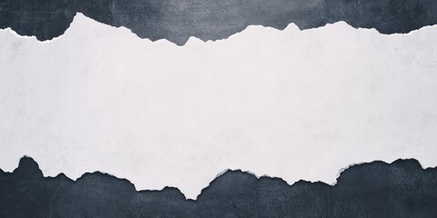 Poster - Contrast banner with empty space and shredded plaster edge, perfect for creative designs or announcements