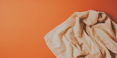 Poster - Banner design featuring a soft fabric texture with vibrant background and empty contrast space