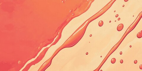 Poster - Bright and contrasting banner design with oil drops emphasizing empty space for creative uses