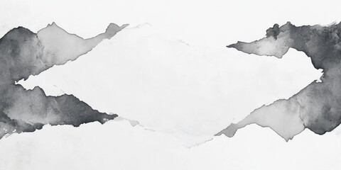 Poster - Contrast banner design featuring empty space framed by graphite chunks for creative projects
