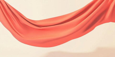 Poster - Elegant banner featuring empty space and silk tassels against a clean backdrop with soft shadows