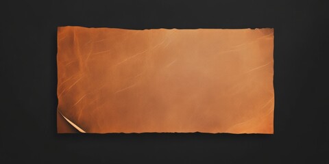Poster - Stylish leather-bound banner featuring a clean, contrasting empty space for customization and display