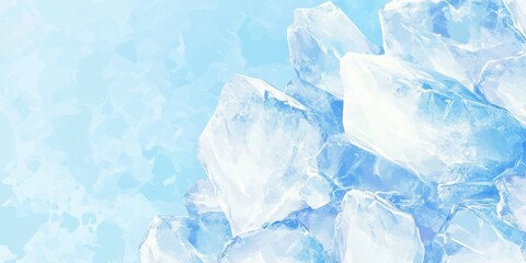 Aufkleber - Crisp sugar crystals create an inviting banner showcasing stark contrast against a clean, empty backdrop