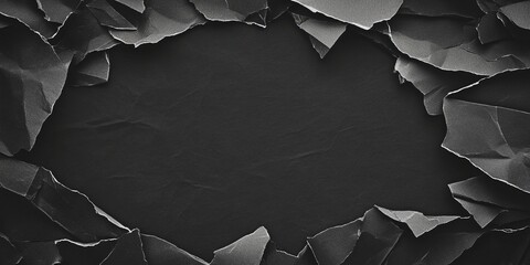 Poster - Contrast banner with metallic shavings and empty space for text layout