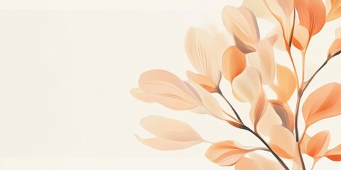 Poster - Elegant banner design featuring seed pods and empty space for text or branding on a light background