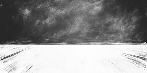 Poster - Chalk outline banner featuring contrasting empty space with clean shadows for creative display