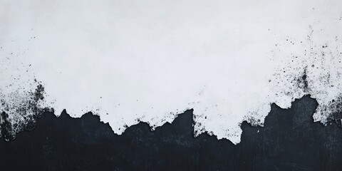 Poster - Contrast banner with metal filings framing an empty space for creative use in design and advertising