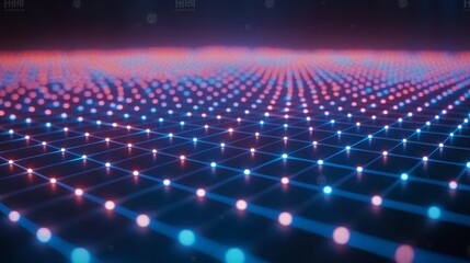 Abstract network connection, digital data flow, futuristic technology background.