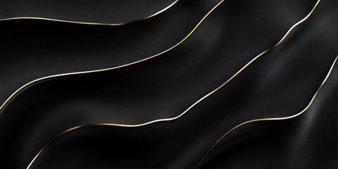 Poster - Elegant banner design featuring contrasting space and golden thread accents for creative applications