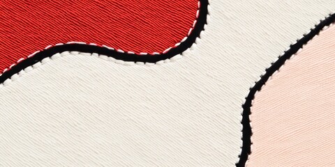 Poster - Banner featuring contrast embroidery with ample empty space for design flexibility