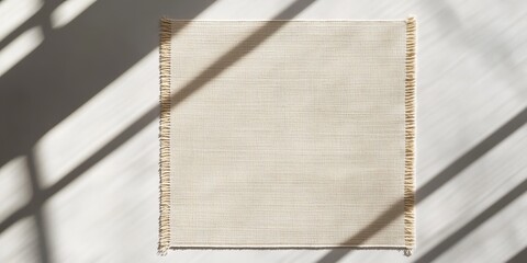 Poster - Banner with woven mat edges and contrast empty space for creative design
