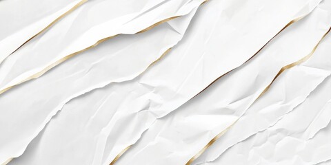 Poster - Creative banner with elegant metallic foil accents and textured white background for modern designs