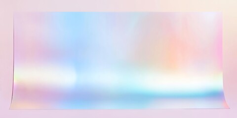 Poster - Holographic banner design with contrasting empty space and clean shadows