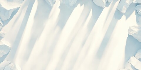 Poster - Contrast of gypsum crystals framing a blank space invites creativity and design opportunities