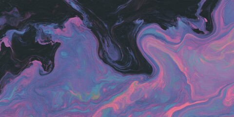 Poster - Exploration of black hole event horizon textures showcasing cosmic color patterns and dynamic formations