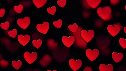 Wall Mural - Animation Card with a heart for Valentine's Day, Mother's Day or Women's Day