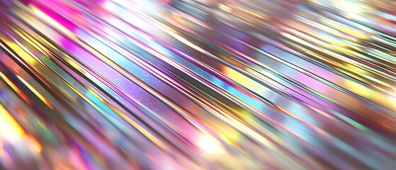 Poster - Dynamic light reflections abstract setting digital art colorful environment close-up perspective visual concept