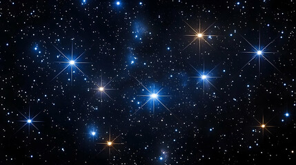 Poster - Celestial Night Sky Illustration