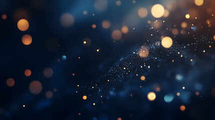 Gradient blue bokeh light background with a soft, abstract feel
