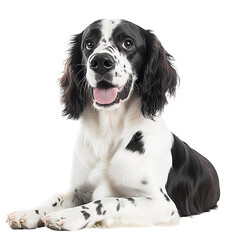 springer spaniel dog on transparent background