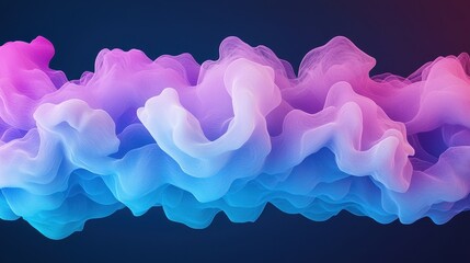 Poster - Sound Loud 3D Rendering Concept, Dynamic Shockwave Rendering with Explosive Loud Sound Effects in Vibrant Colorful Waves