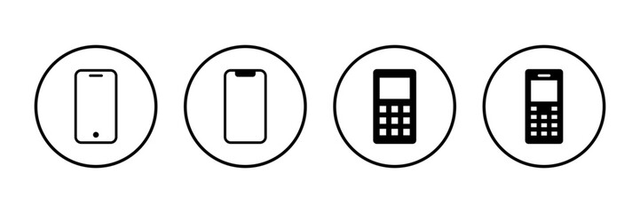 Poster - Phone icon vector isolated on white background. Phone vector icon. Mobile phone. Telephone icon. Cellphone