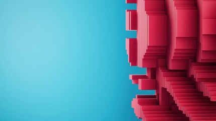Poster - Sound Loud 3D Rendering Concept, 3D Representation of Loud Decibels Visualized as Shockwaves with Abstract Design Elements