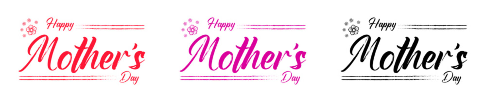 Happy Mother’s Day calligraphy Lettering style.
