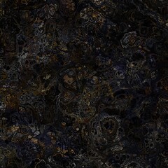 Aufkleber - Intricate golden organic shapes gracefully create a striking and eyecatching abstract design against a dark backdrop