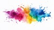 © zaen_studio - Vibrant Rainbow Watercolor Explosion: A Colorful Abstract Masterpiece