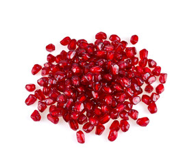 Wall Mural - pomegranate seeds isolated on white background