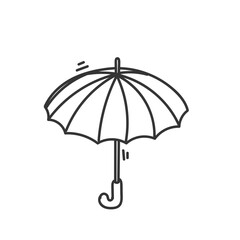 Wall Mural - doodle umbrella illustration sketch