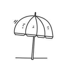 Wall Mural - doodle umbrella illustration sketch