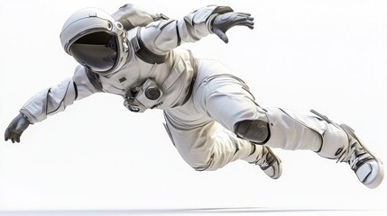 Poster - Astronaut in a weightless pose, suggesting exploration and adventure in space.