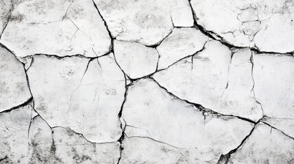 Poster - Cracked ice surface texture with natural background showcasing patterns and details in a frozen environment.