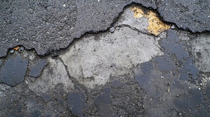 Poster - cracked weathered concrete texture with stains and debris for industrial and urban backgrounds