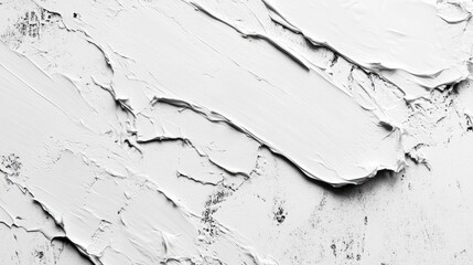 Poster - Textured white paint on a cement wall background showcasing uneven surface and subtle imperfections for artistic or design use.