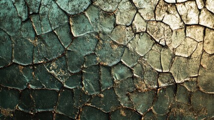 Aufkleber - Textured cracked glass surface with an aged and distressed appearance ideal for backgrounds and design elements