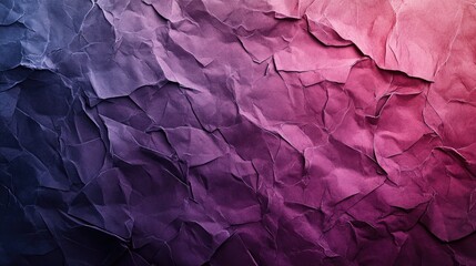 Poster - Crumpled paper texture with gradient color transition for creative backgrounds and artistic designs