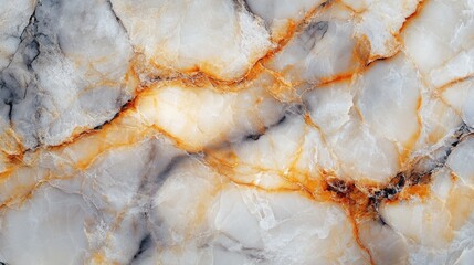 Poster - Polished cream marble stone texture with golden veining for elegant interior design applications