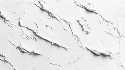 Aufkleber - Textured white concrete wall with grunge finish showcasing uneven paint layers for background or design elements.