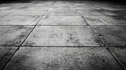 Aufkleber - Concrete floor texture with gray tones showcasing dirt and wear ideal for industrial backgrounds or design projects.