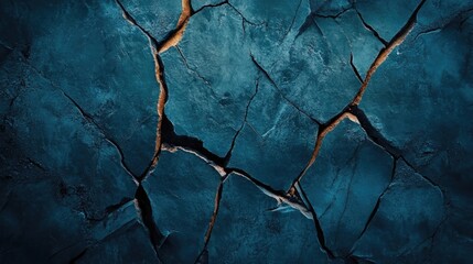 Poster - Cracked earth texture with intricate patterns creating a visually striking abstract background for various design purposes