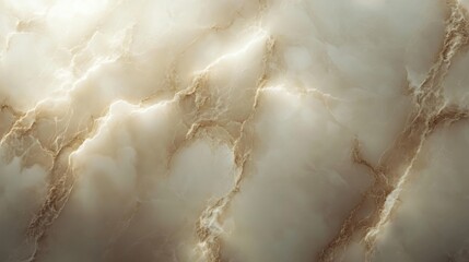 Poster - Polished cream marble stone texture with elegant veining for interior design and architectural backgrounds