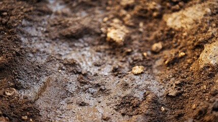 Aufkleber - Grungy soil texture with earthy tones for use in backgrounds and design elements